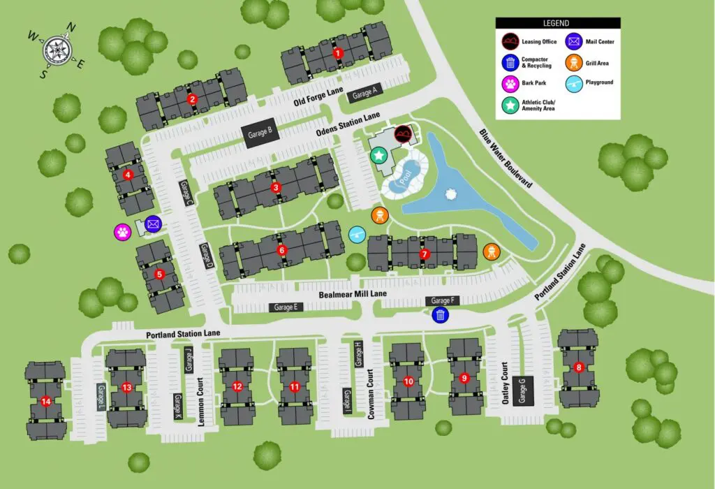 This image shows the map of TGM Odenton in Odenton, MD
